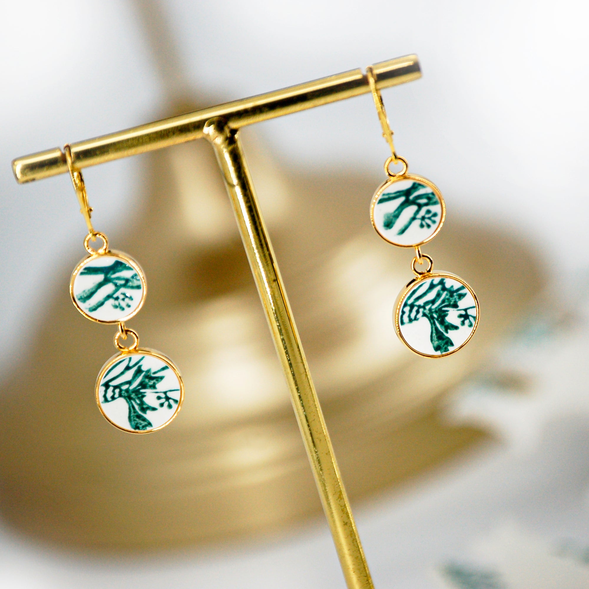 Boucles d'oreilles Bleuet
