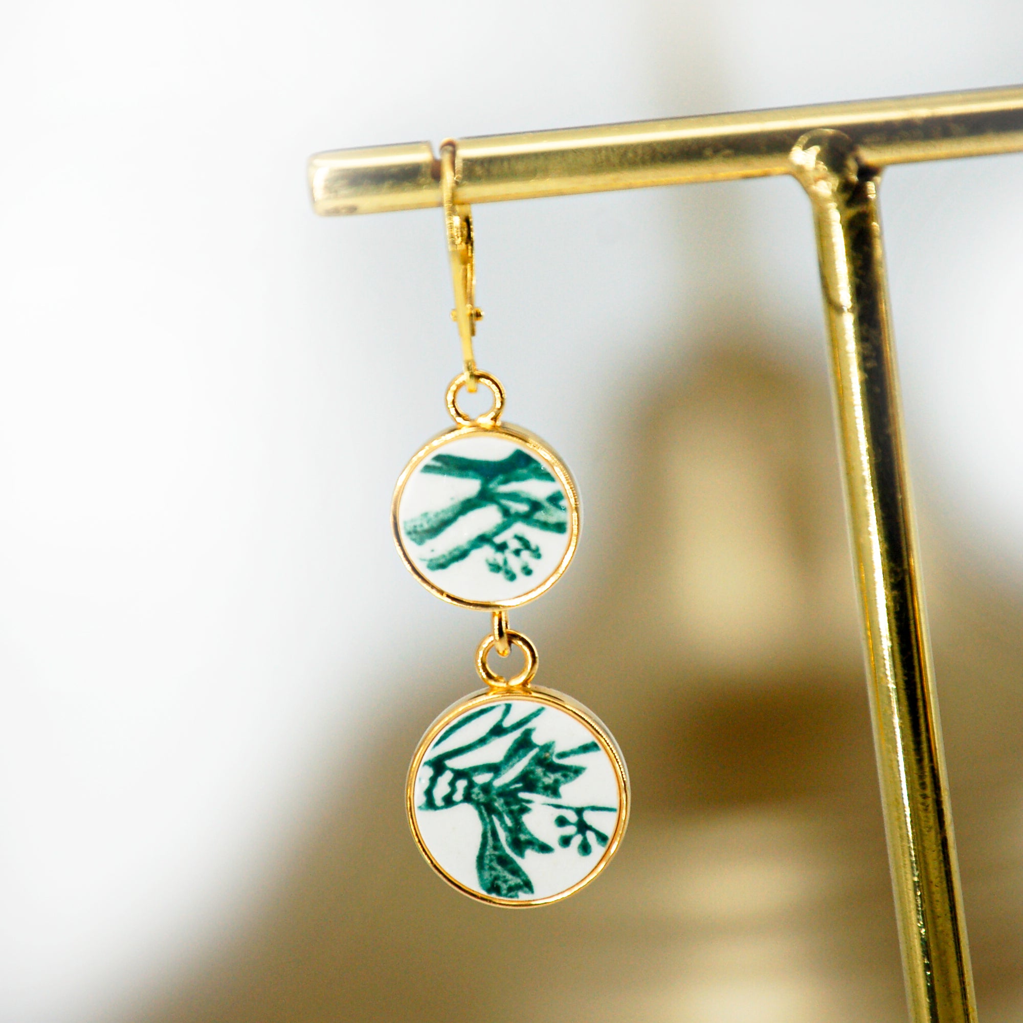 Boucles d'oreilles Bleuet