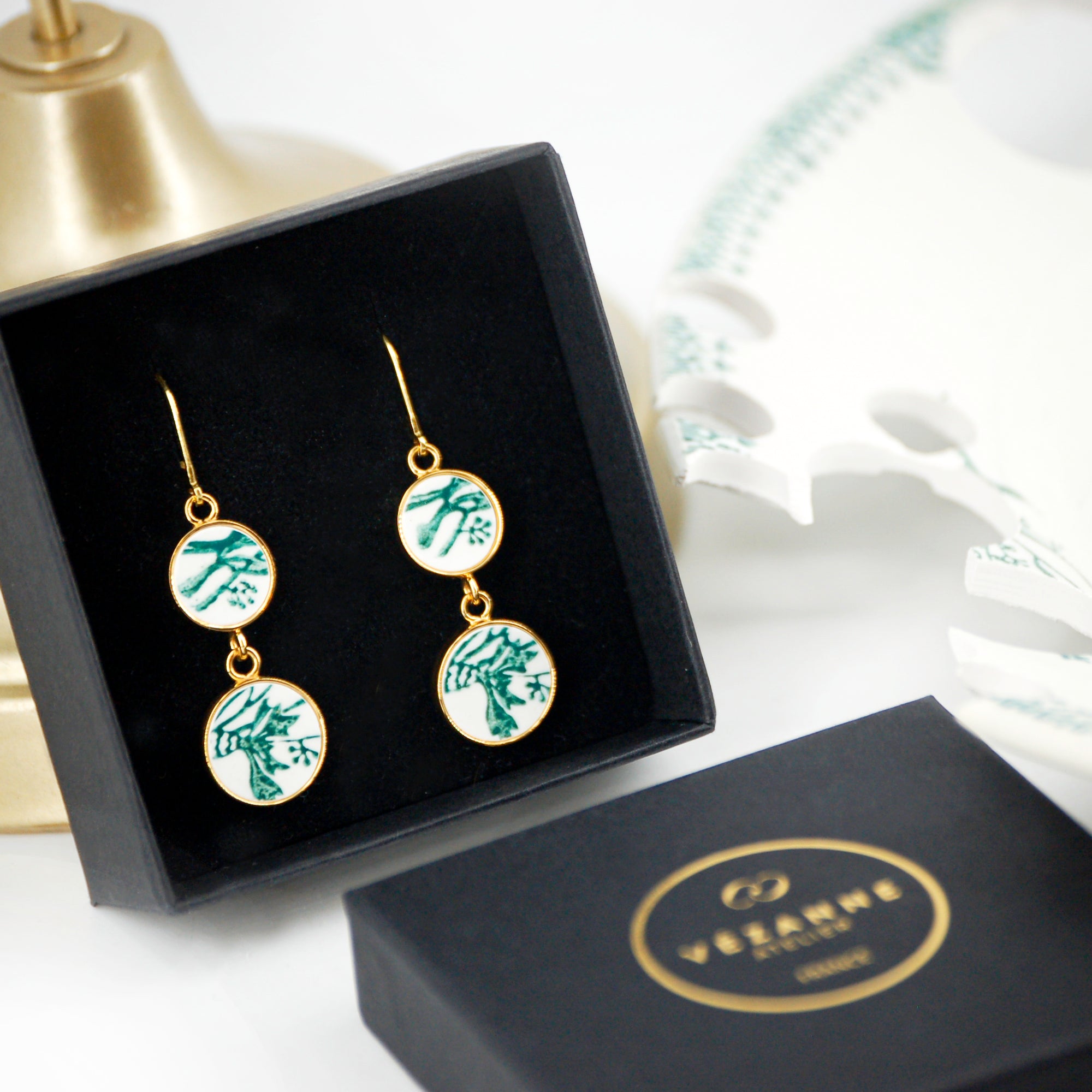 Boucles d'oreilles Bleuet