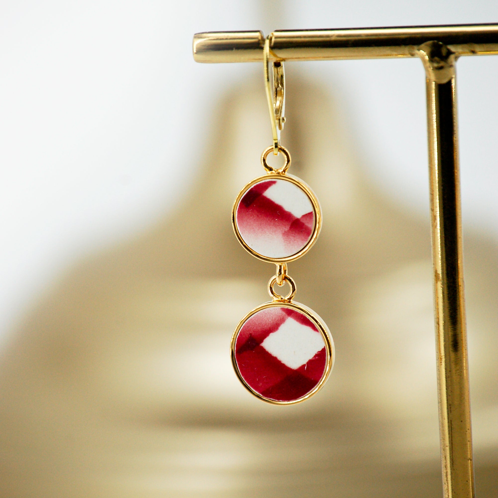 Boucles d'oreilles "Motif graphique"
