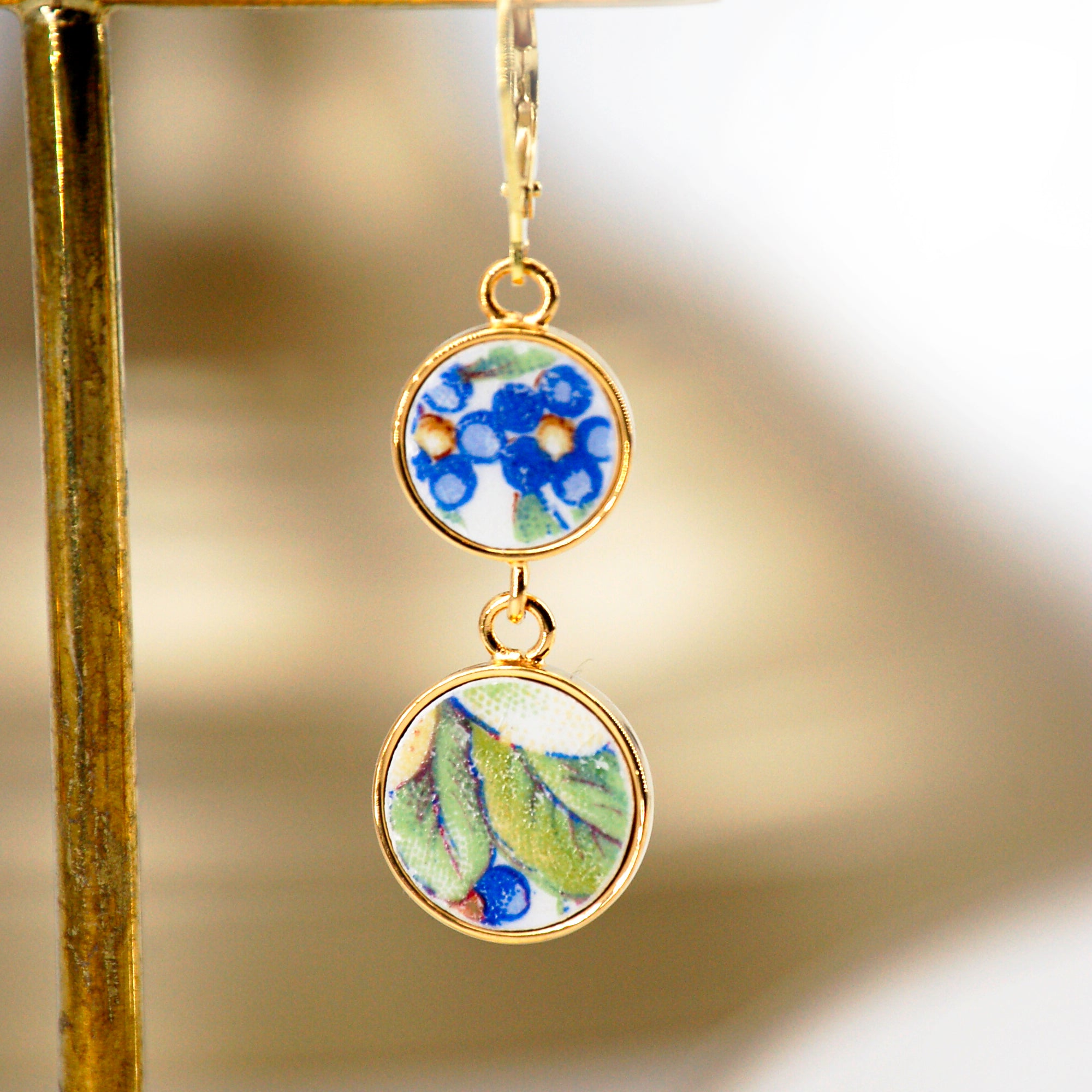 Boucles d'oreilles Myosotis