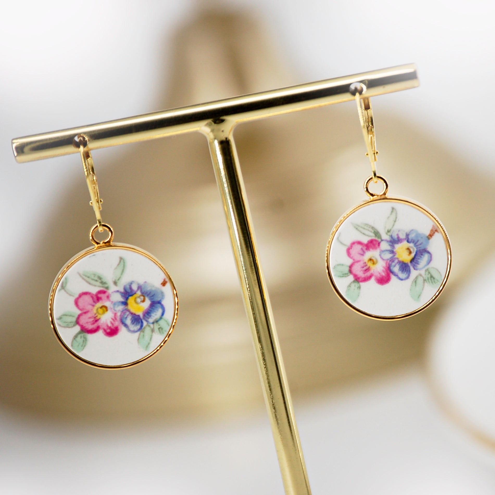 Boucles d'oreilles "Petit bouquet de fleurs"