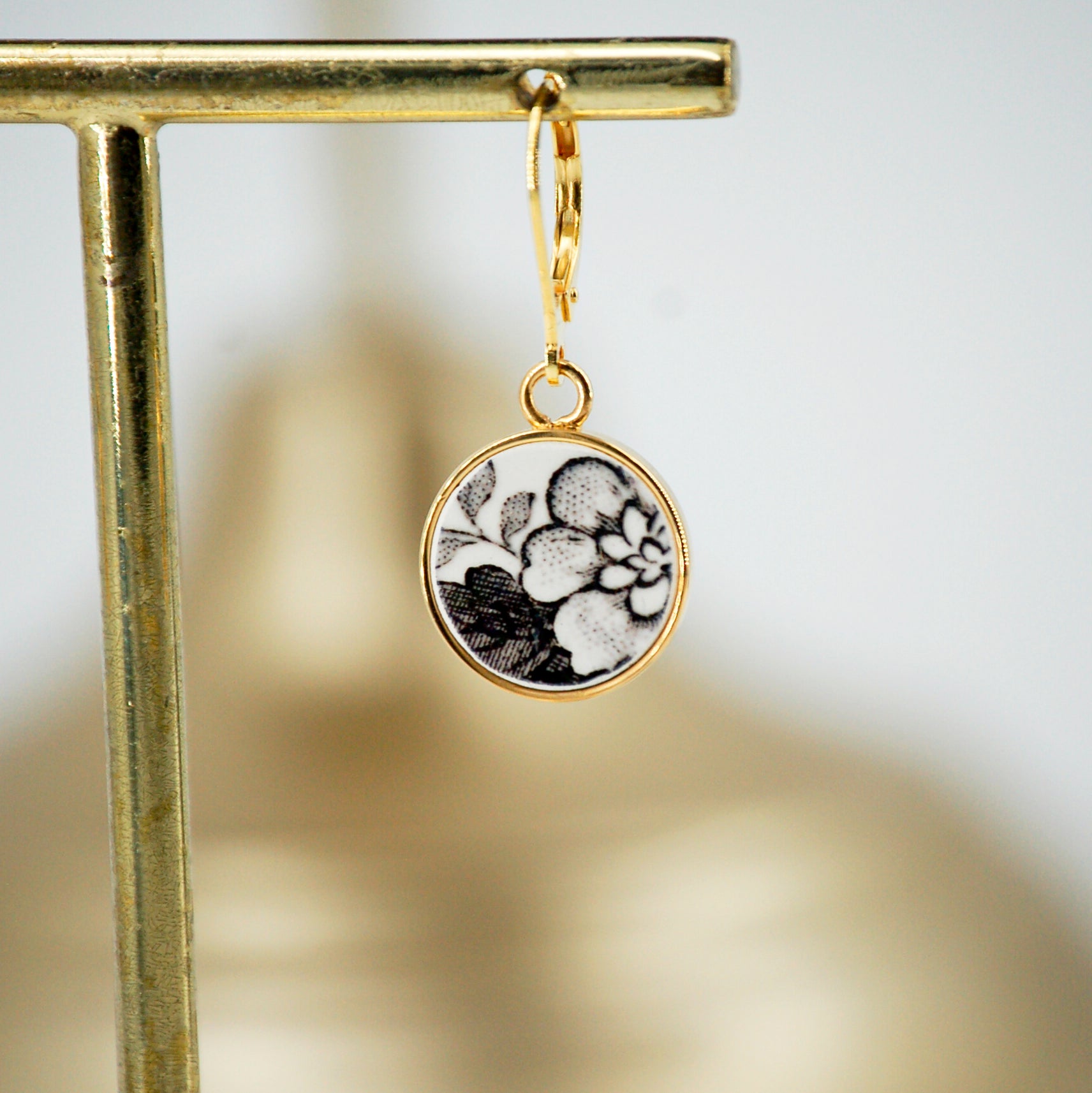 Boucles d'oreilles Myosotis des bois