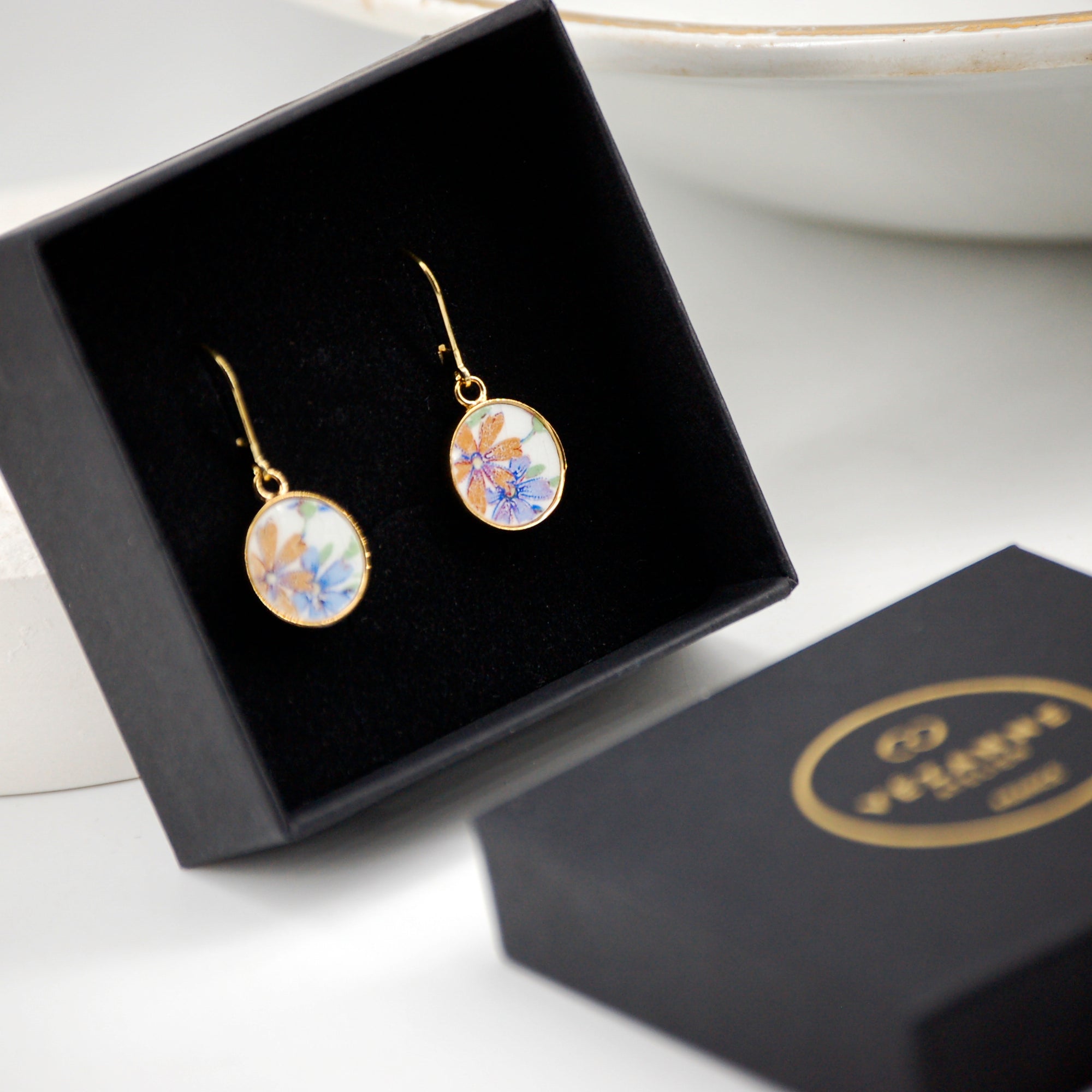 Boucles d'oreilles Violette #2