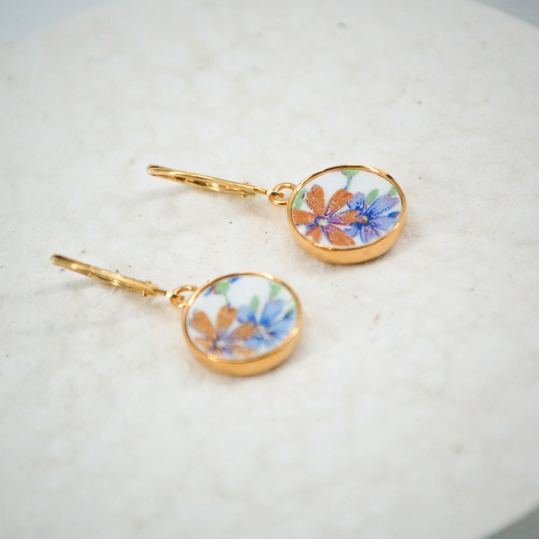 Boucles d'oreilles Violette #2