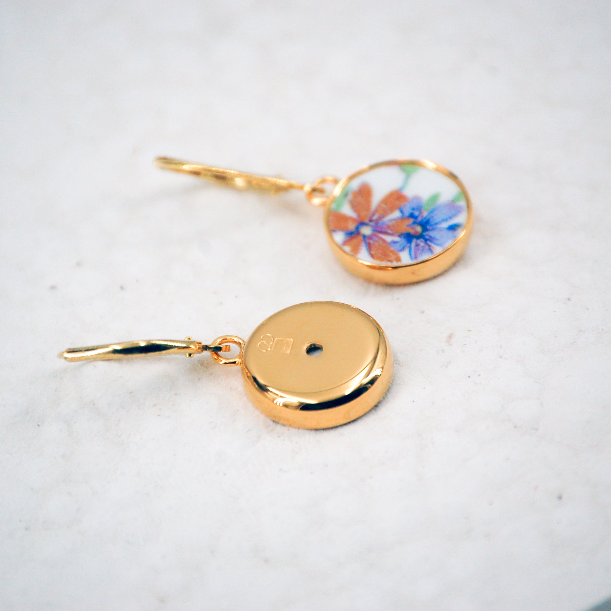 Boucles d'oreilles Violette #2