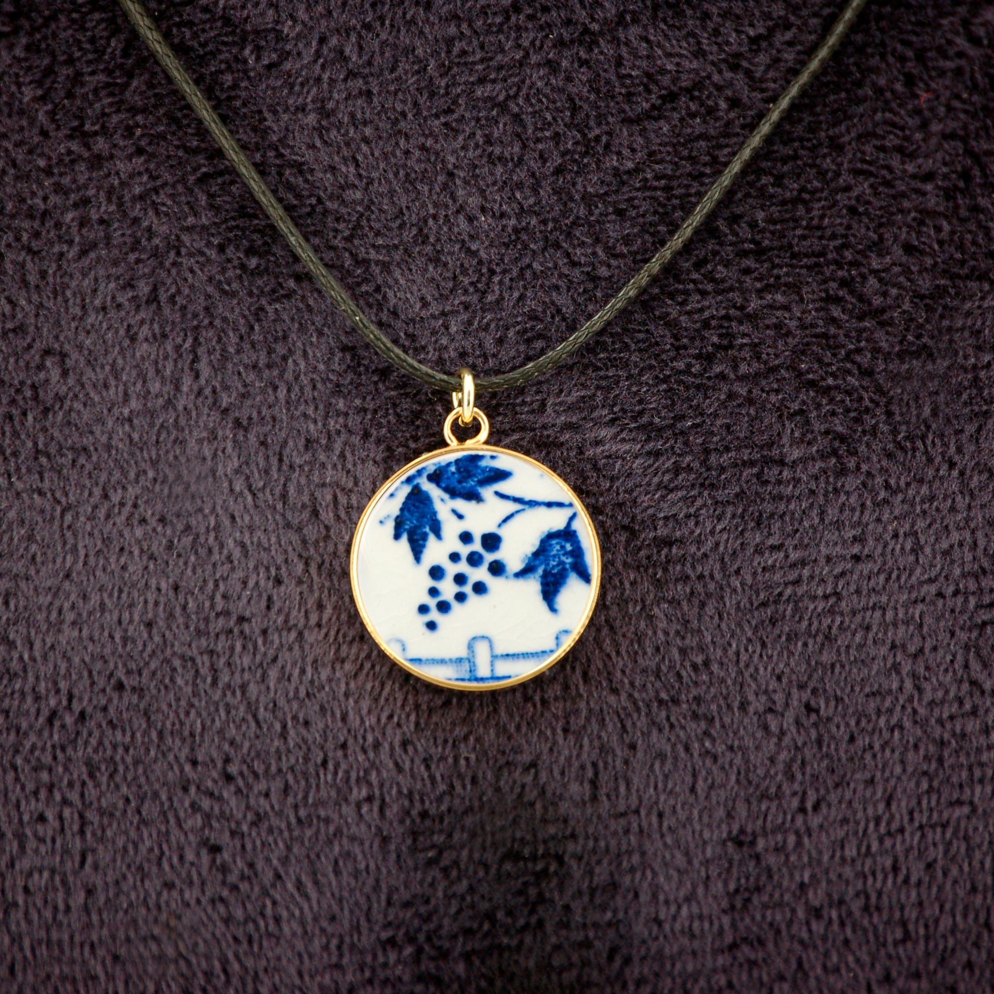 Pendentif "Dans le Jardin", finition or