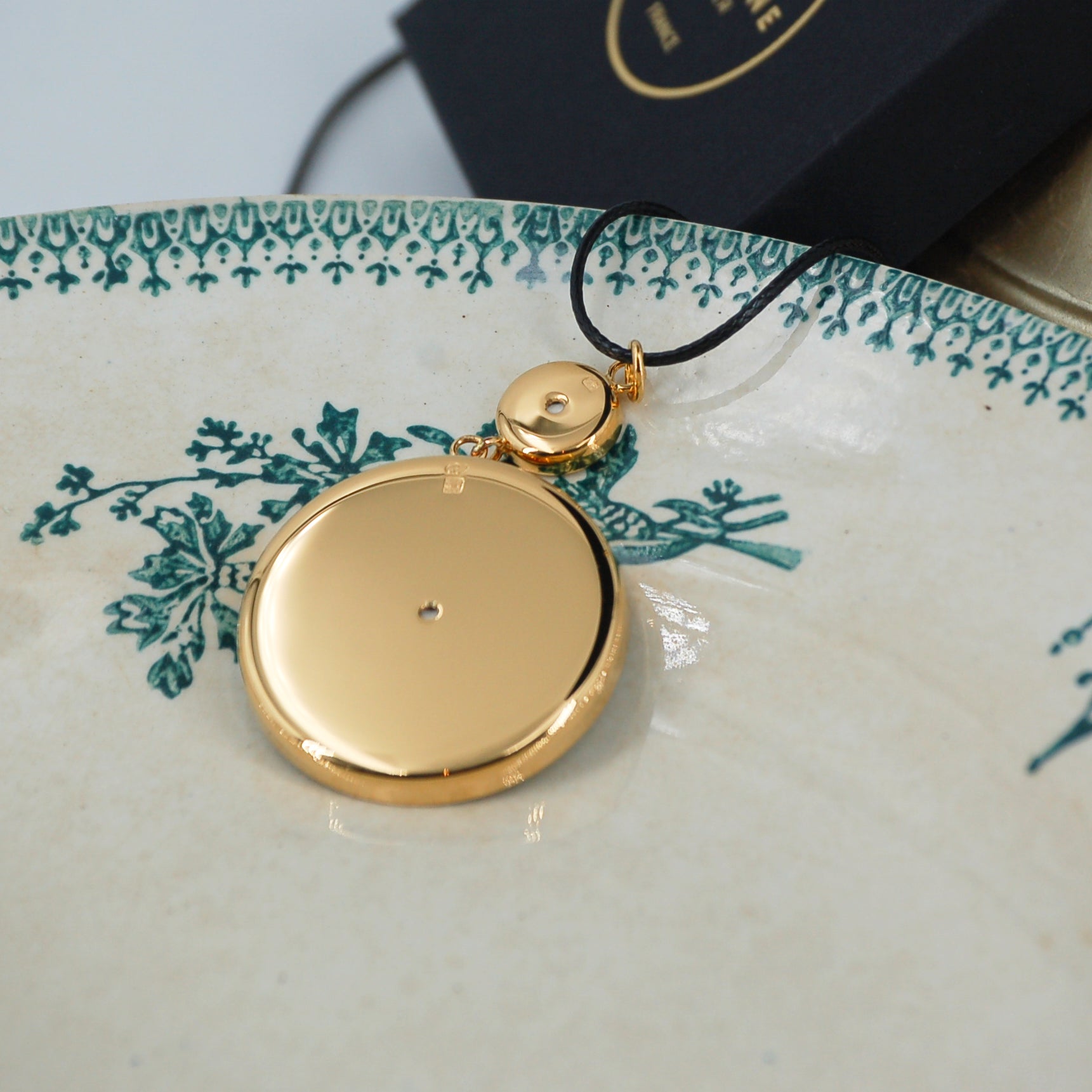 Pendentif "Les Bleuets", finition or