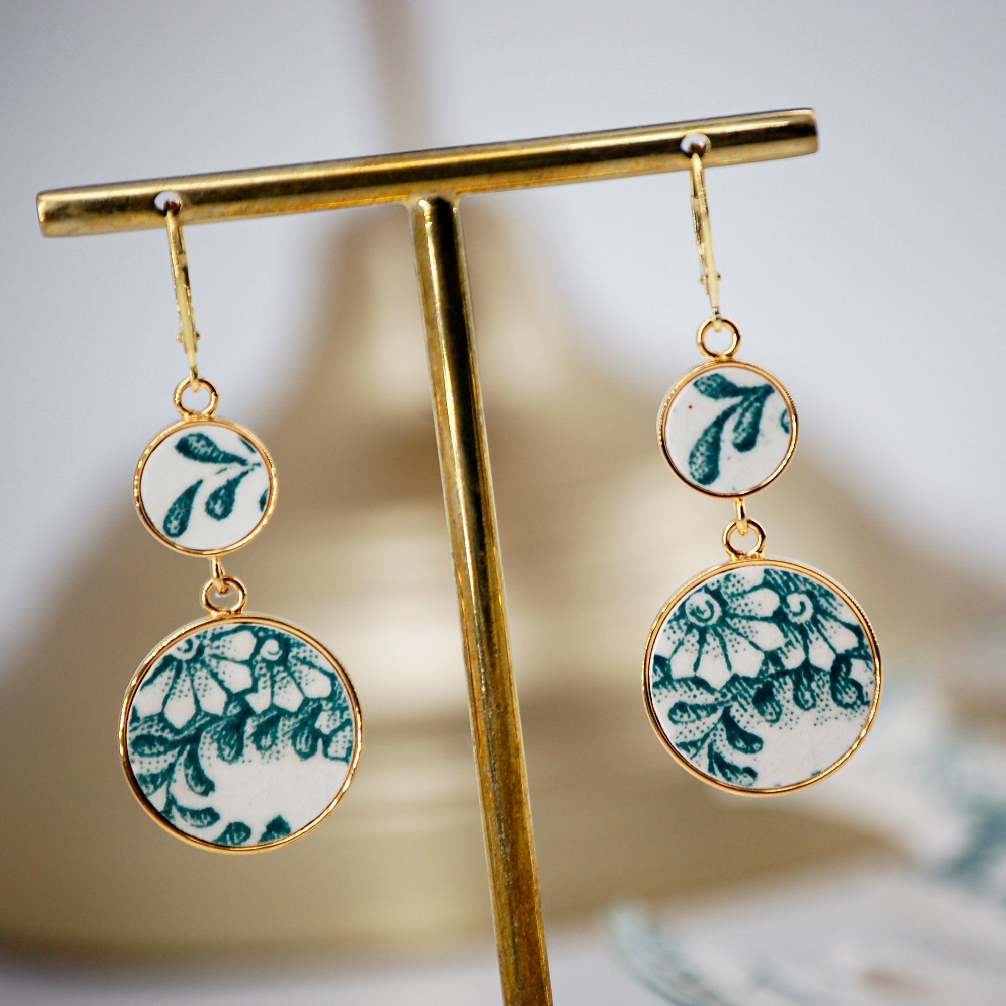 Boucles d'oreilles Pâquerette