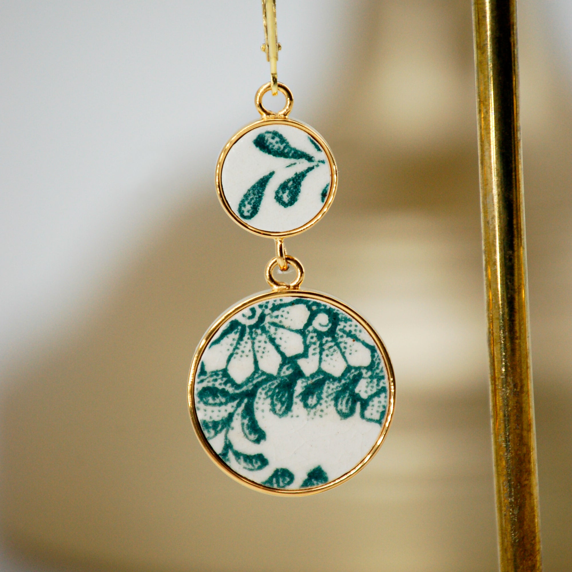 Boucles d'oreilles Pâquerette