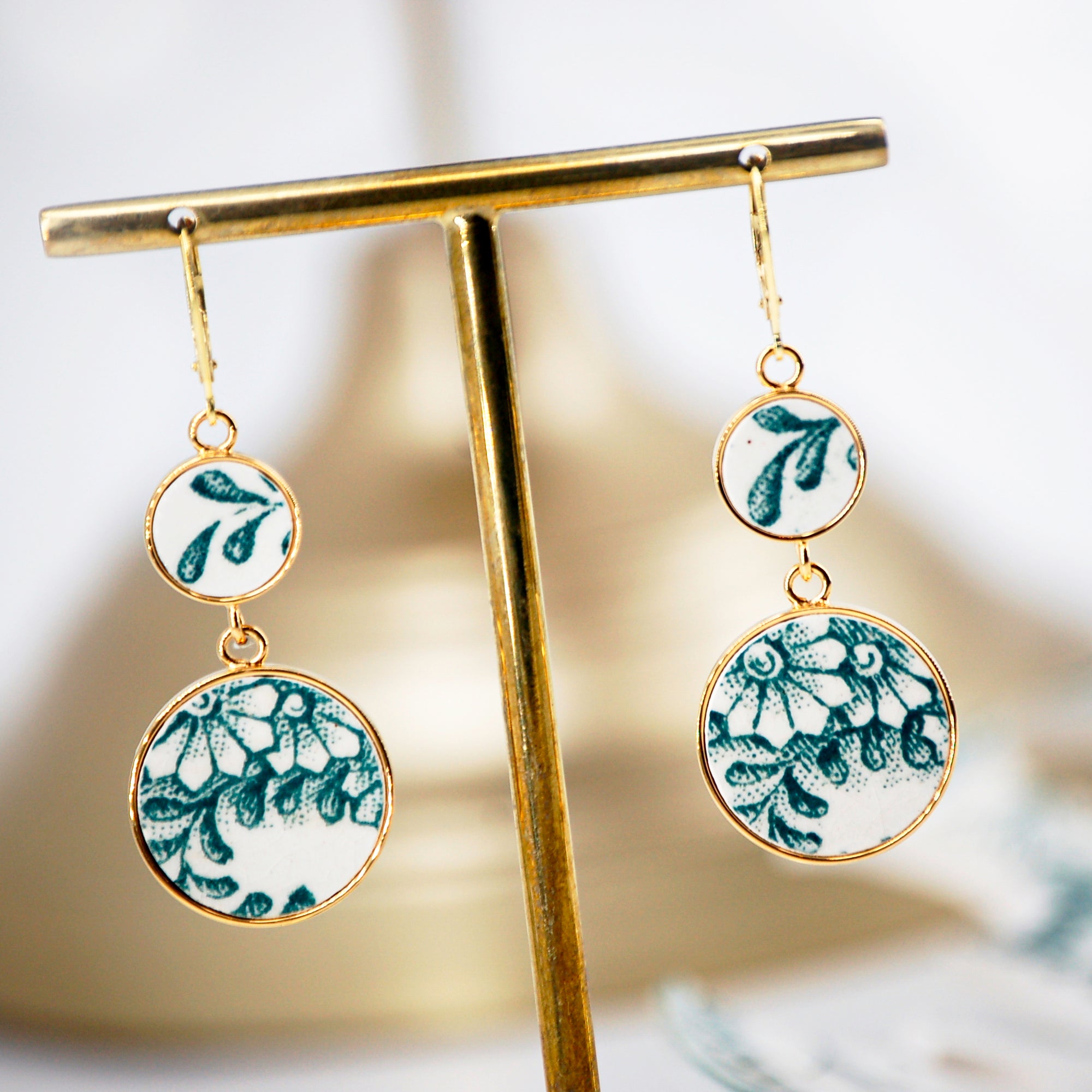 Boucles d'oreilles Pâquerette