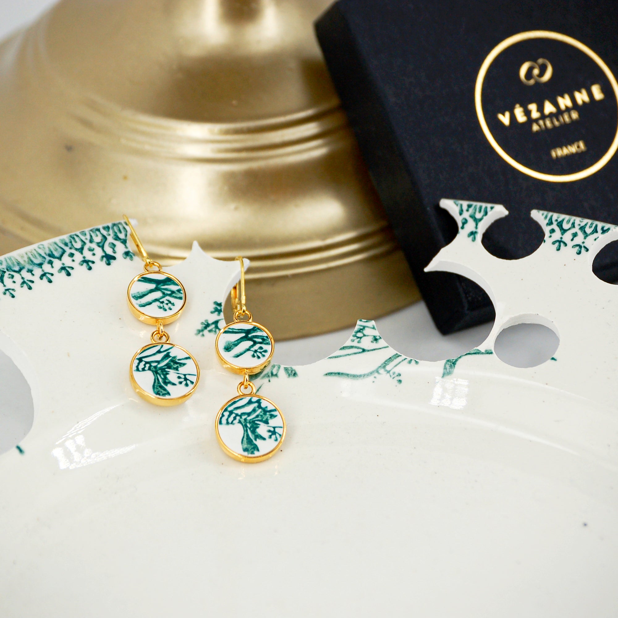 Boucles d'oreilles Bleuet