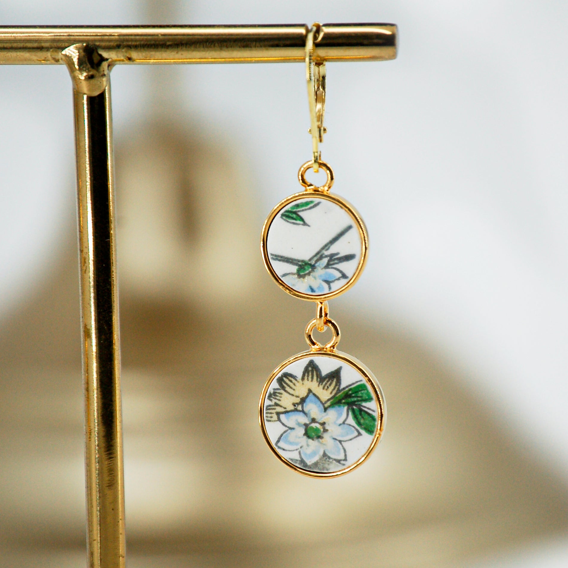 Boucles d'oreilles "Campanule bleue"
