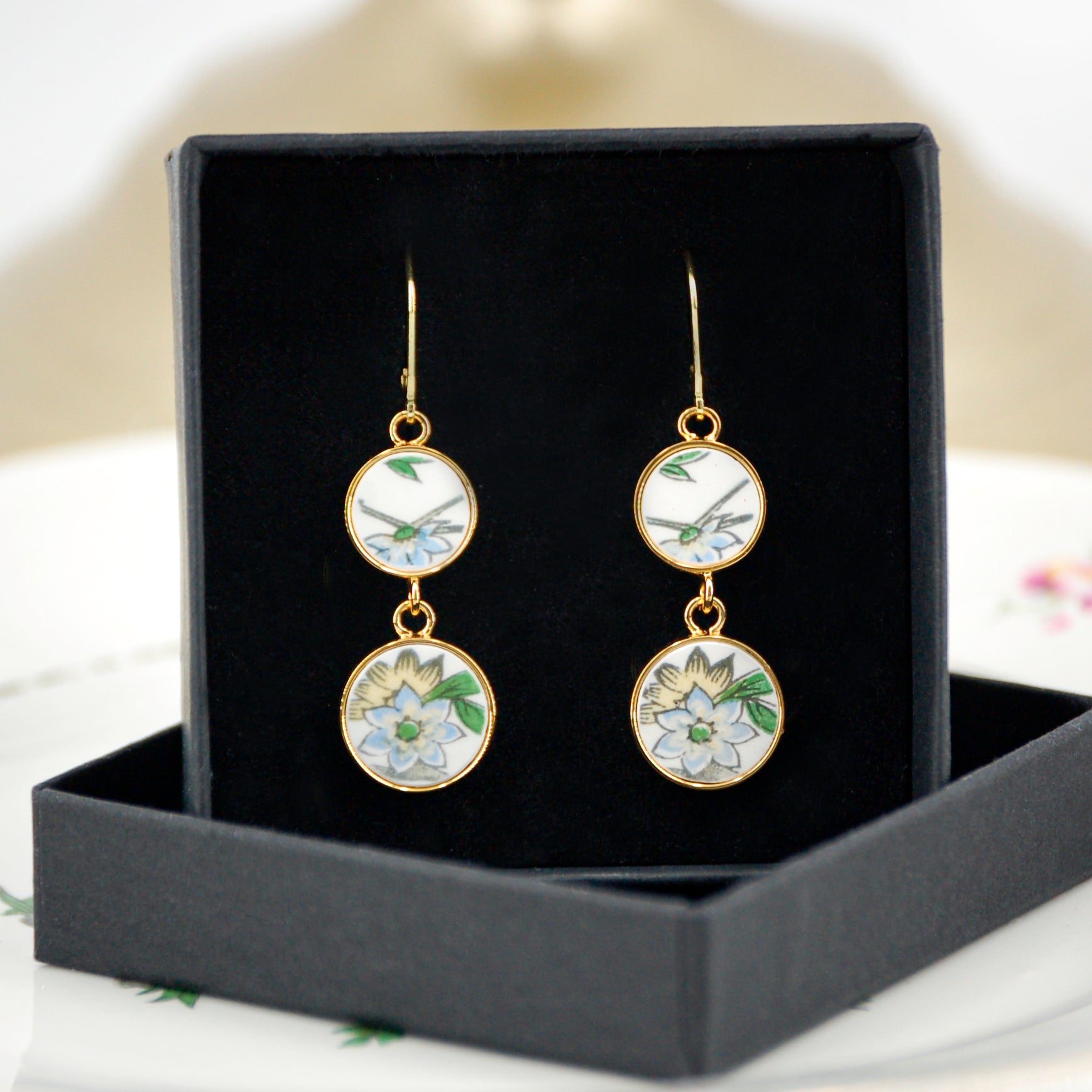 Boucles d'oreilles "Campanule bleue"