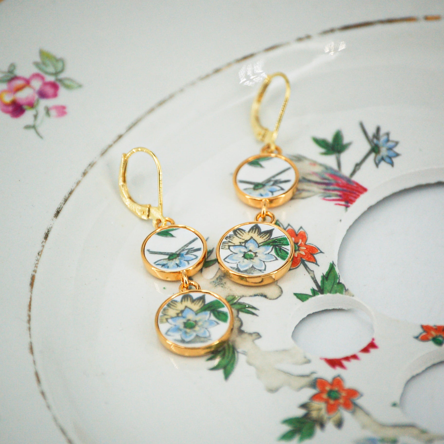 Boucles d'oreilles "Campanule bleue"