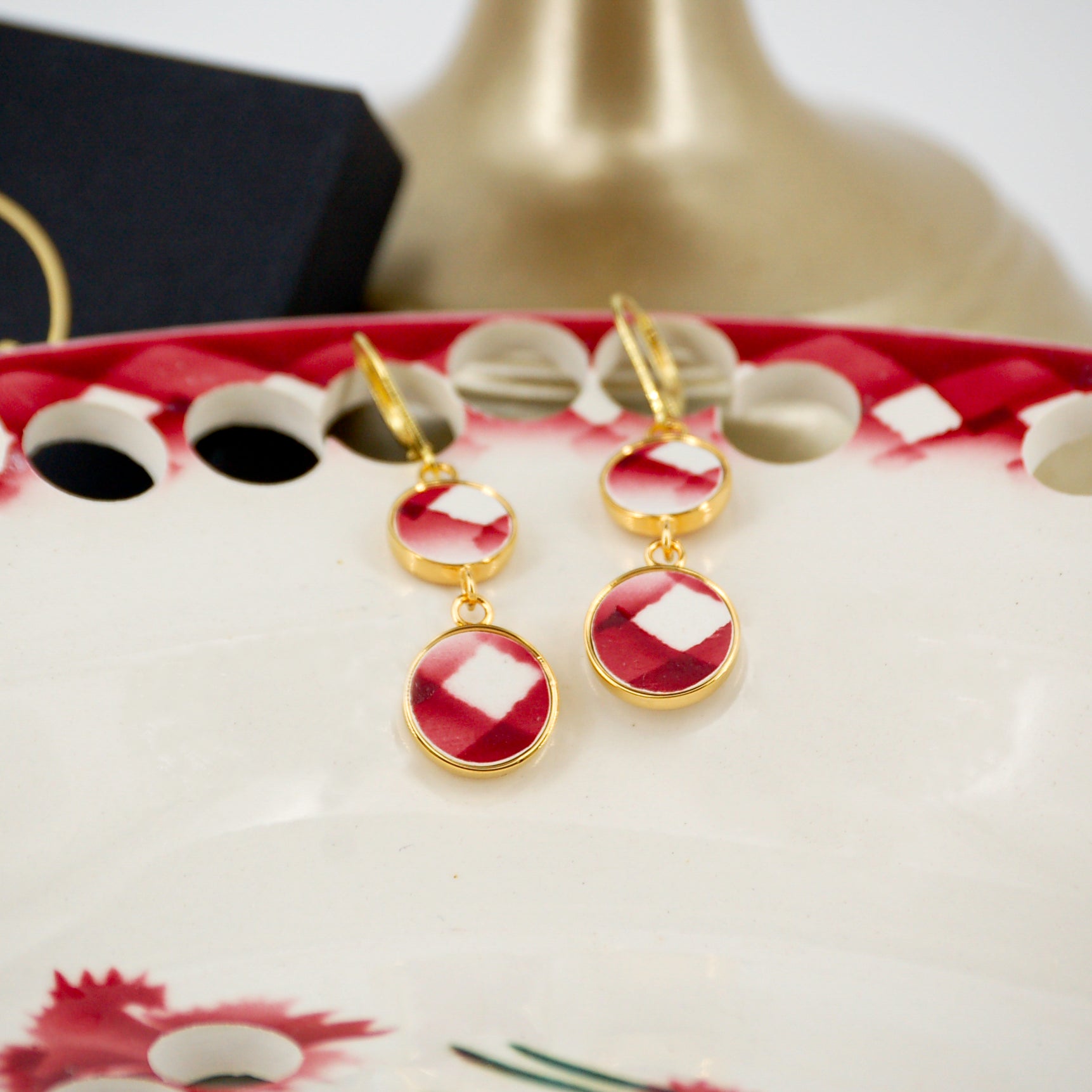 Boucles d'oreilles "Motif graphique"
