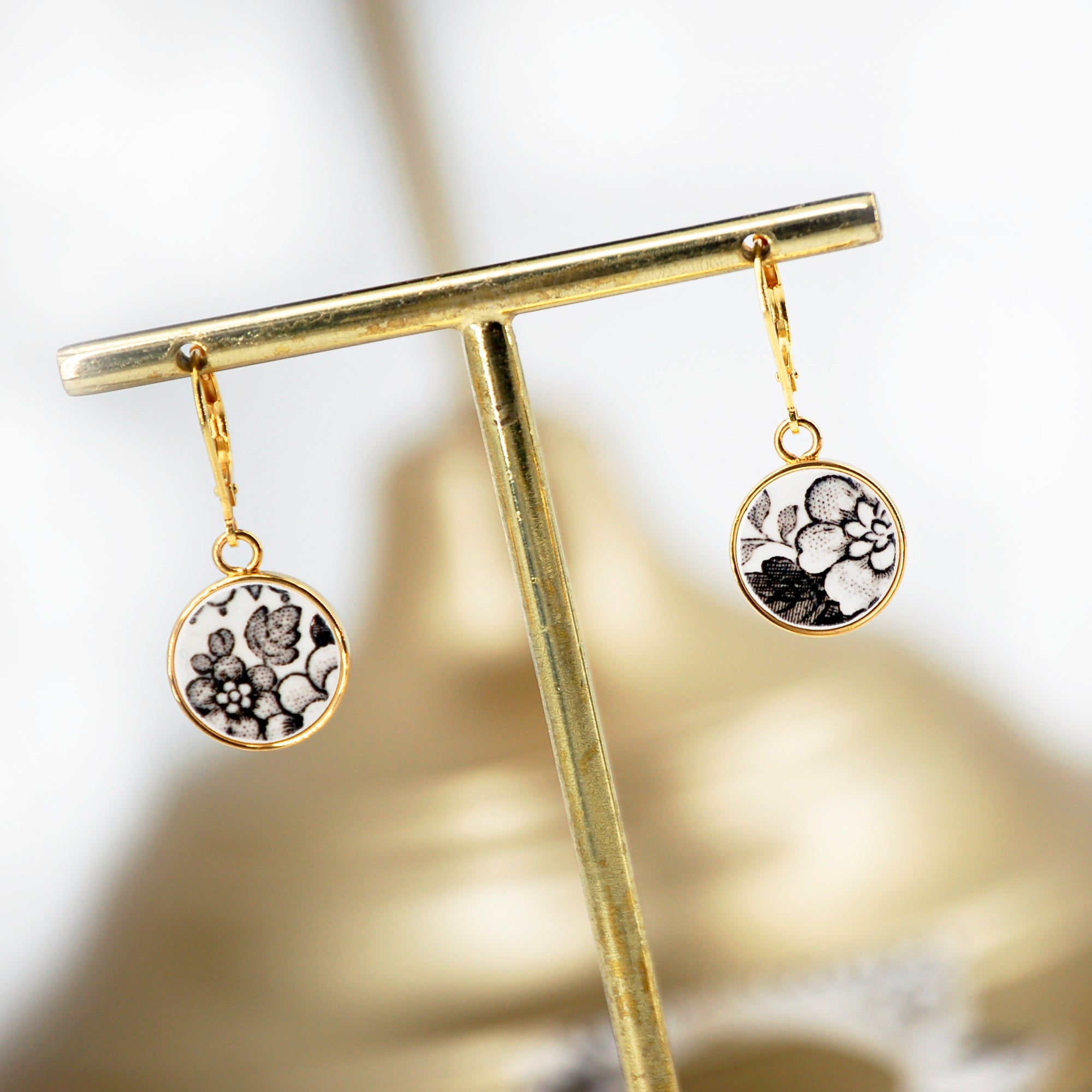 Boucles d'oreilles Myosotis des bois
