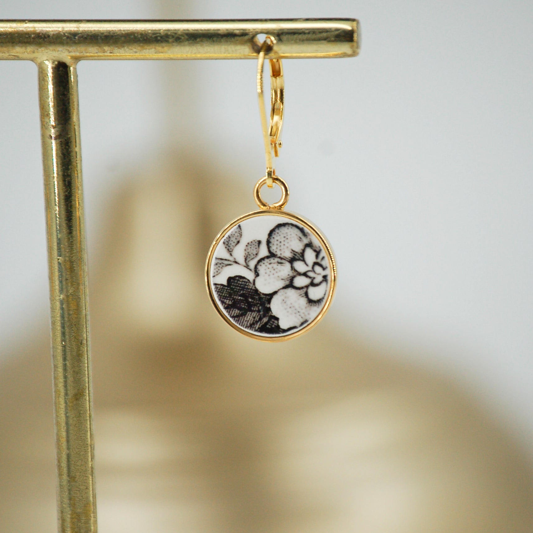 Boucles d'oreilles Myosotis des bois