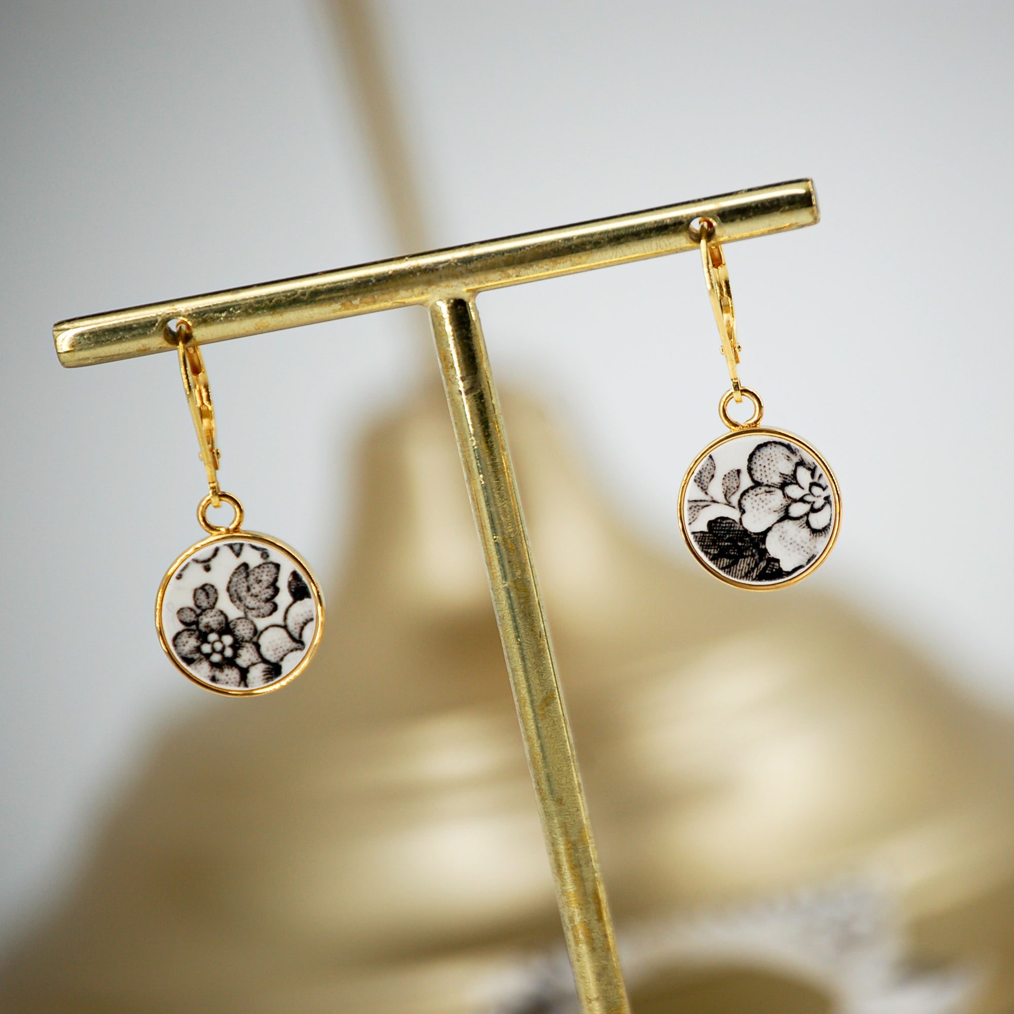Boucles d'oreilles Myosotis des bois