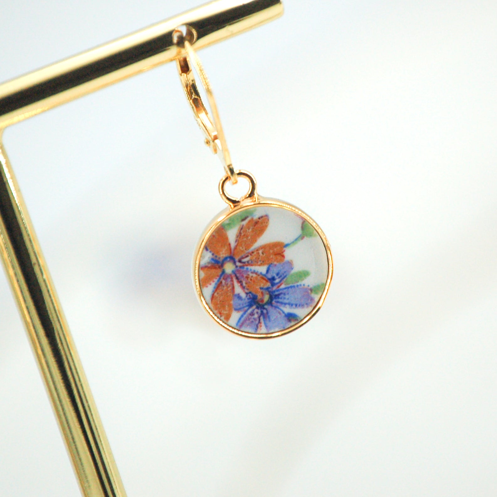 Boucles d'oreilles Violette #2