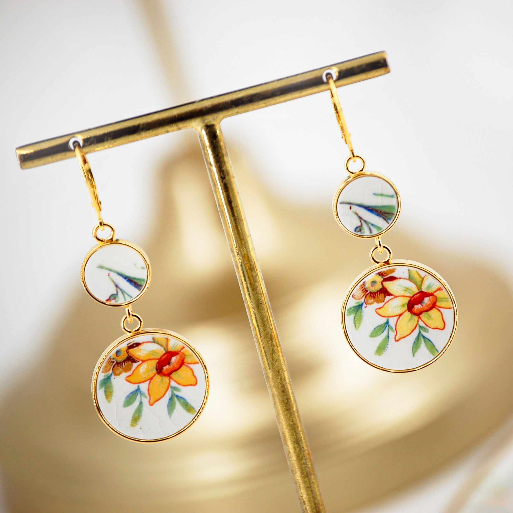 Boucles d'oreilles Narcisse