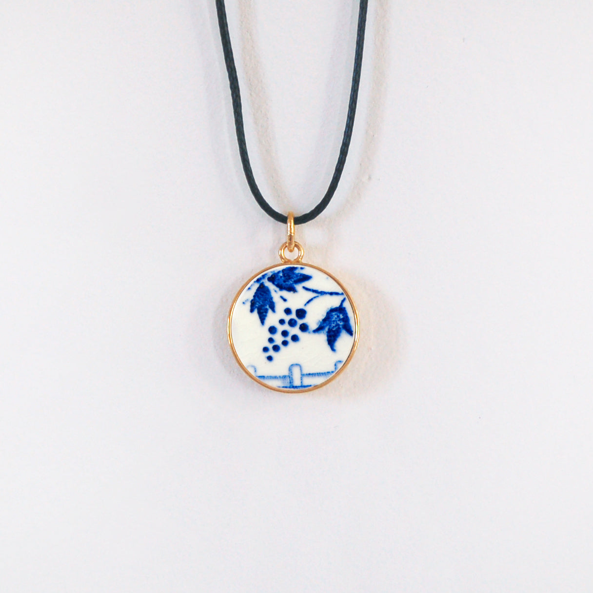 Pendentif "Dans le Jardin", finition or