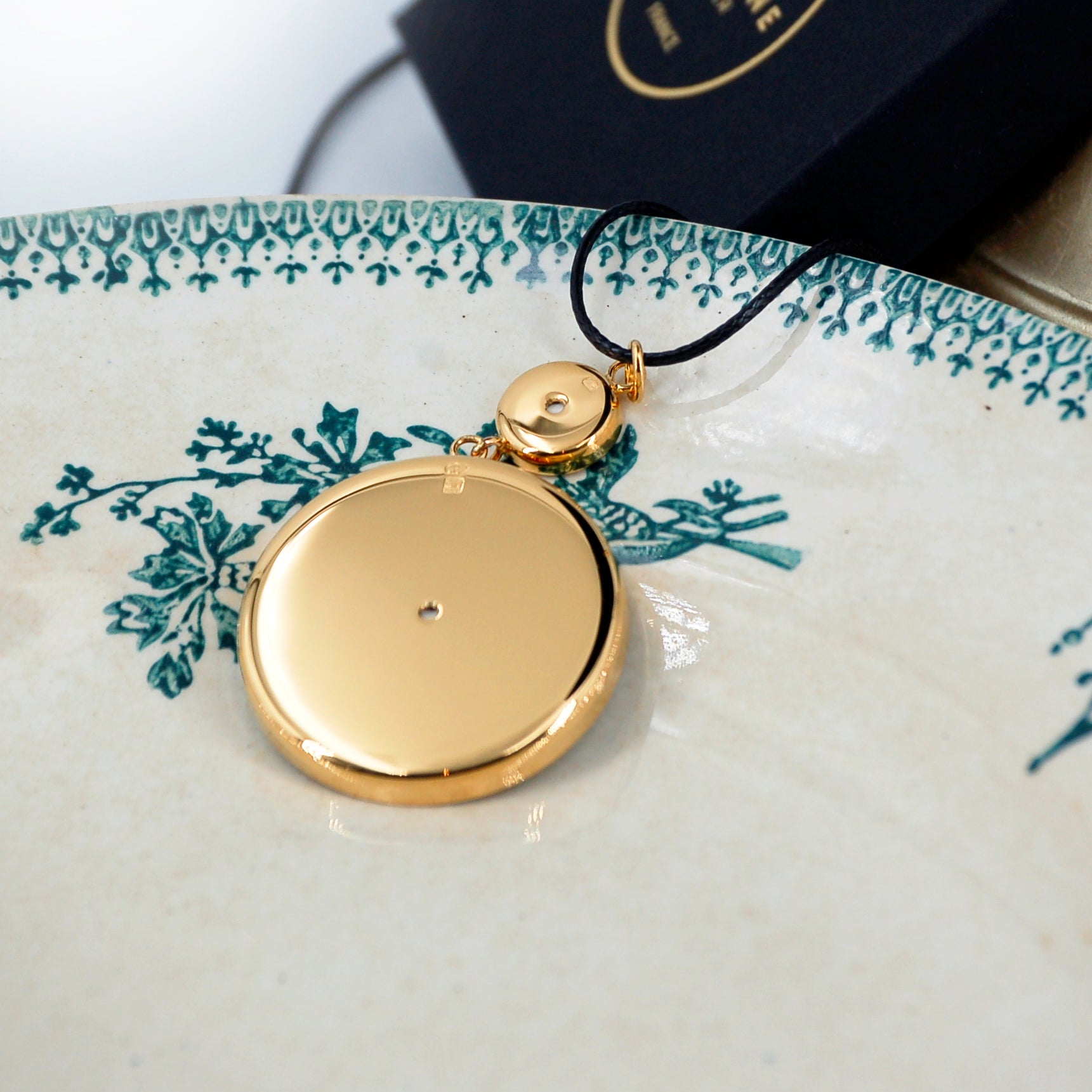 Pendentif "Les Bleuets", finition or