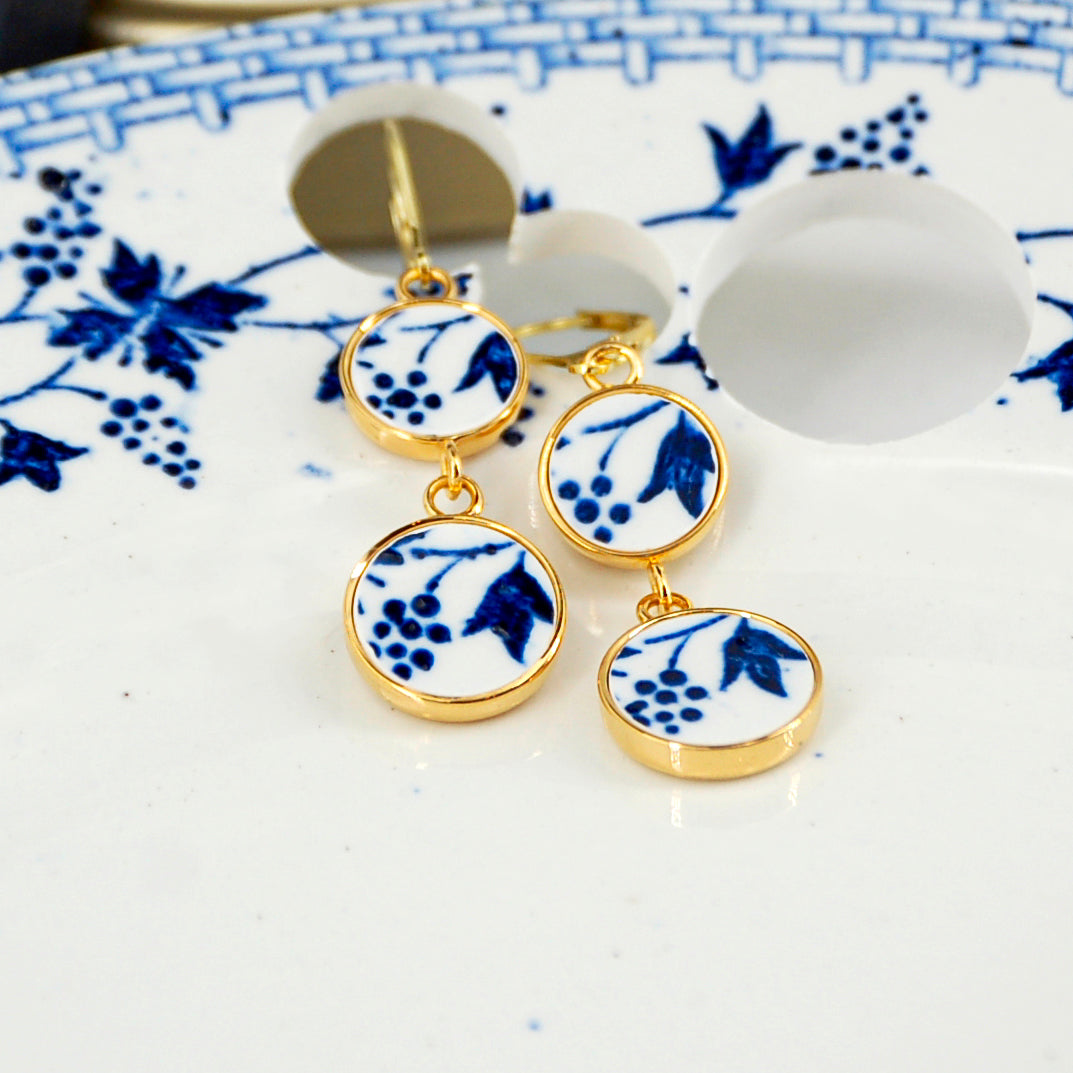Boucles d'oreilles Centaurée